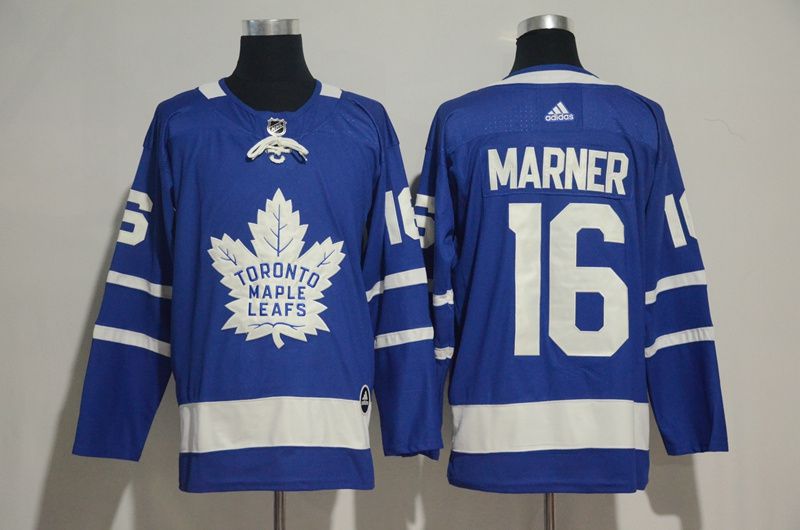 Men 2017 NHL Men Toronto Maple Leafs #16 Marner blue  Adidas Jerseys
